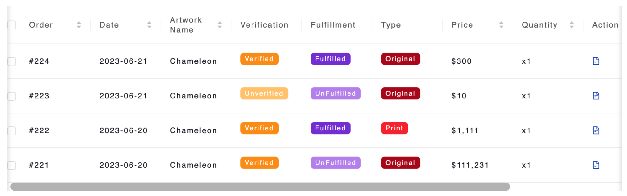 Order Dashboard